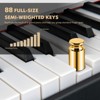 Safstar Full Size 88-Key Piano Keyboard, Semi-weighted Digital Piano w/2 Speakers White - 3 of 4