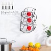 Hachikiko 2 Pack Pot Lid Organizer for Cabinet, 6-Tier Pot Lid Holder Over Cabinet Door, Pot Lid Rack for Kitchen Cabinet Organizer - 4 of 4