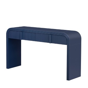 NicBex 55"Round Profile Console Table with Smooth Surface Narrow Long Sofa Table with 2 Storage Drawers for Entryway,Living Room - 1 of 4
