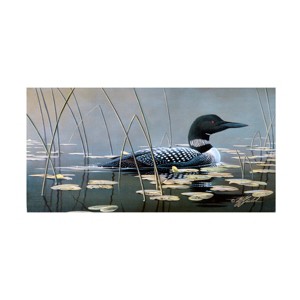 Trademark Fine Art -Wilhelm Goebel 'Loon In Reeds' Canvas Art - 1 of 4