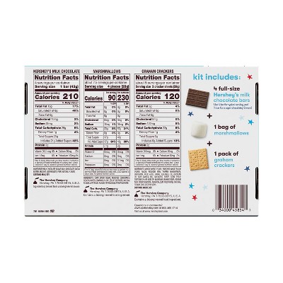 Hershey's Milk Chocolate S'mores Kit 3 Ingredient Box - 14oz
