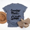 Simply Sage Market Women's Country Music Is Good For The Soul Short Sleeve Garment Dyed Tee - 3 of 3