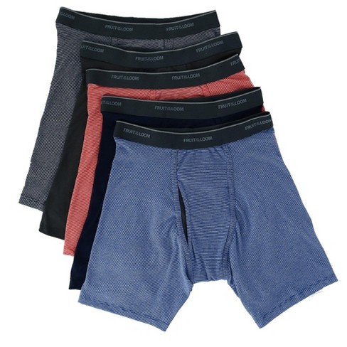 Fruit of the Loom Boy's Contrast Trim Breathable Micro Mesh Boxer Brief (5  Pair Pack)