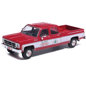 1976 GMC Sierra Grande K2500 Wideside Truck "St. Nick's Christmas Tree Farm" Red with White 1/64 Diecast Model Car by IXO Models - 1 of 4
