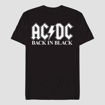 List Target Black Acdc Black In Song : Men\'s Back T-shirt-4xl