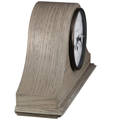 Lakeside Contemporary Beige Oak Wood Westminster Mantel Clock