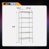 FDW  6-Tier Freely Assemble Wire Shelving Unit Heavy Duty Storage Rack Metal Shelf Garage Storage Shelves - 2 of 4