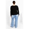 CITY CHIC | Women's Plus Size  Brooklyn Jumper - black - 14W - 3 of 4