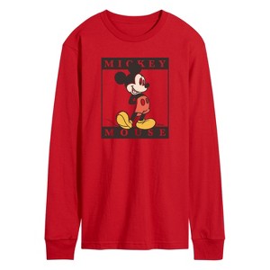 Men's - Disney - Mickey Mouse Long Sleeve Graphic T-Shirt - 1 of 3