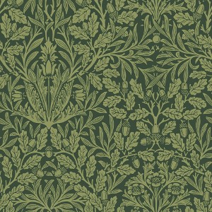 William Morris Acorn Garden Green Wallpaper - 1 of 4