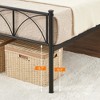 Twin Size Bed Frame with Headboard, Twin Bed Frame for Girls/Boys/Teens, Heavy Duty Metal Slat Support, No Box Spring Needed, Easy Assembly,Black - 4 of 4
