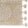 20" x 30" Medallia Bath Rug Natural - Saturday Knight Ltd.: Handmade Cotton, Tufted, Lightweight - 2 of 3