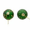 Kurt Adler 80MM Gold and Emerald Green Embellish Ball Ornaments, 6 Piece Set - 3 of 4