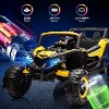 24V Kids Ride-On UTV Car with Remote Control, Spring Suspension, LED Lights, Music & USB, Metal Frame Battery Powered Electric Vehicle Toy - 4 of 4
