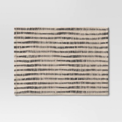 2pk Placemat Khaki/Black Striped - Threshold™