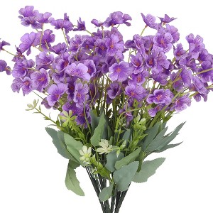 REGALWOVEN Artificial Decoration Silk Orchids Flowers 16.1" 6 Pcs - 1 of 4