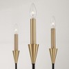 Capital Lighting Avant 6 - Light Chandelier in  Aged Brass, Black - 4 of 4