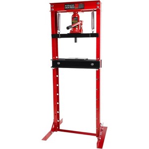Hydraulic Press, 12 Ton H-Frame Heavy Duty Shop Press with Stamping Plates - Adjustable Height for Metalworking Bearing Removal Repair - 1 of 4