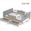 KWPZQEB Twin/Full Platform Bed Frame with 2 Drawers & Guardrail, Solid Wood Bed Frame for Kids, No Box Spring Needed, Easy Assembly - 4 of 4