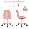 VECELO Armless Home Office Desk Chair, Height Adjustable - 3 of 4