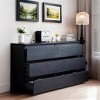 6 Dresser Drawer with Deep Drawers and Spacious Top, Storage Organizer for Bedroom, Living Room, Entryway-The Pop Home - 4 of 4