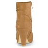 Allegra K Women's Slip-on Zip Round Toe Heel Ankle Boots - 3 of 4