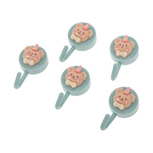 Unique Bargains Utility Bears & Bunny Hook 1.97"x1.18" 5 Pcs - 1 of 4