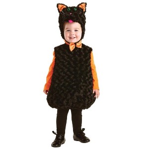 Underwraps Costumes Belly Babies Black Cat Costume Toddler - 1 of 1