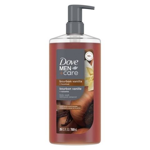 Гель для душа Dove Men+Care Bourbon Vanilla + Hazelnut, 26 fl oz