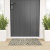 Alisa Galitsyna Bellflower Pattern Cream Olive Looped Vinyl Welcome Mat - Society6 - 2 of 4