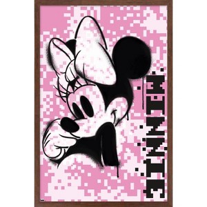 Trends International Disney Minnie Mouse - Pink Pixels Framed Wall Poster Prints - 1 of 4