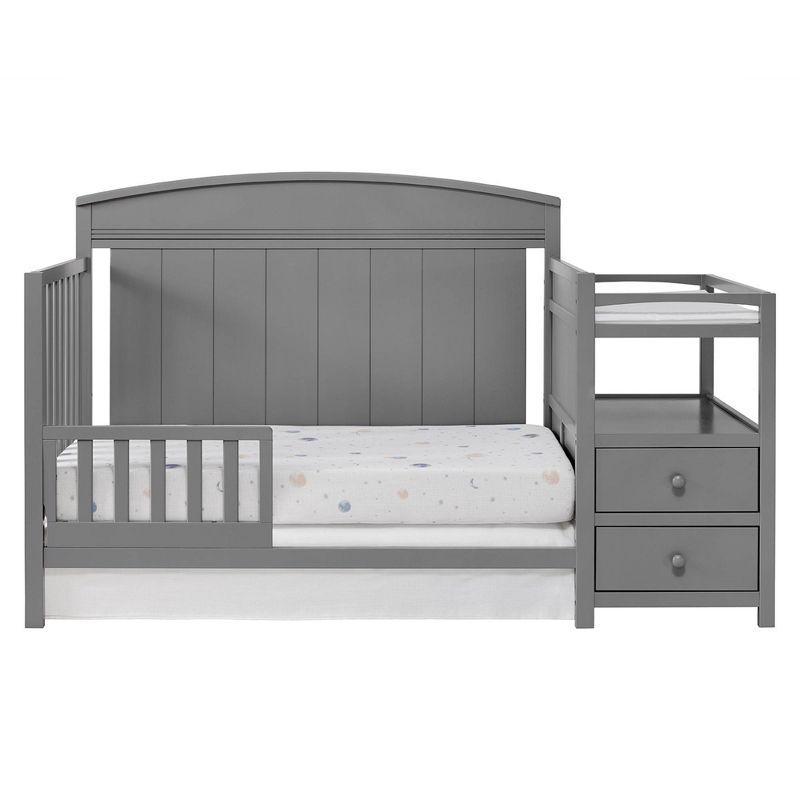 Oxford Baby Pearson Toddler Bed Guard Rail Crib - Dove Gray, 3 of 4