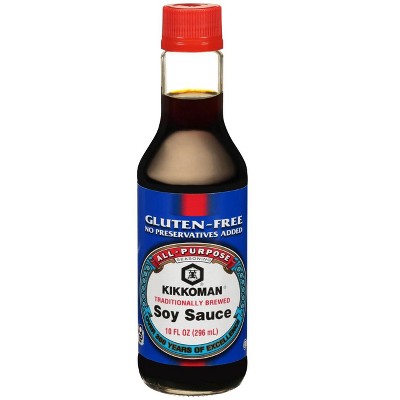 Kikkoman Soy Sauce, Gluten Free, 10 oz