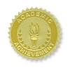 Flipside Hayes Publishing Gold Foil Embossed Academic Achievement Certificate Seals 54 Per Pack 3 - 2 of 2