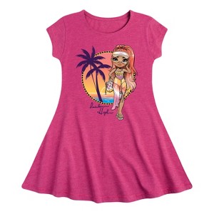 Girls' - Rainbow High - Rainbow High Simone Summers Fit & Flair Cap Sleeve Dress - 1 of 2