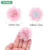 Unique Bargains Mesh Fabric Full Chiffon Flowers for DIY 12 Pcs - 3 of 4