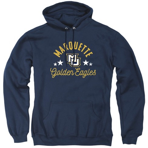 Marquette University Official Golden Eagles Adult Pull-Over Hoodie, Navy - image 1 of 4