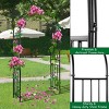 Garden Arch Arbor Trellis, Sturdy Metal Arbor with Steel Tubes, Outdoor Archway for Climbing Plants, Garden Arch for Wedding Decoration, Lawn, Party - 4 of 4