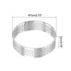 Unique Bargains Heat-Resistant Perforated Stainless Steel Small Cake Mousse Rings - 2 of 4