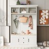 NicBex 47.2 inch Hall Tree for Hallway,Modern Coat Racks with 3 Hooks and Storage Bench,Entryway Furniture for Hallway,Living Room,Bedroom - 2 of 4
