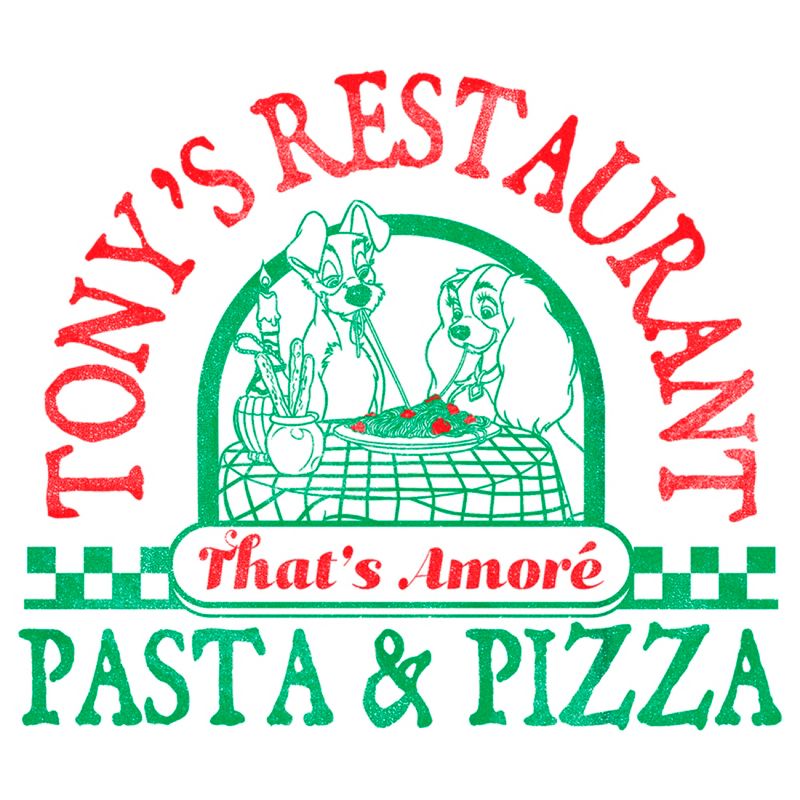 Boy's Lady and the Tramp Tony's Pasta & Pizza Restaurant T-Shirt, 2 of 5