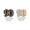 Big Dot of Happiness Adult 90th Birthday - Gold - DIY Shaped Birthday Party Cut-Outs - 24 Count - 2 of 4