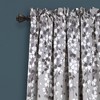2pk 52"x108" Light Filtering Weeping Flower Curtain Panels Gray - Lush Décor - 2 of 4