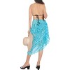 LA LEELA Women's Beachwear Summer Bikini Wraps Beach Wrap Sarong Skirt Swimsuit Swim Cover Ups for Swimwear Coverups Women One Size Blue,Animal Icon - 4 of 4