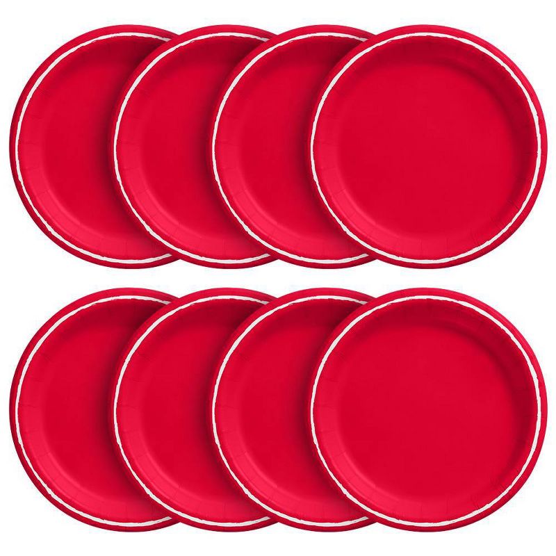 6.75&#34; 20ct Snack Paper Plates Red - Spritz&#8482;, 2 of 4
