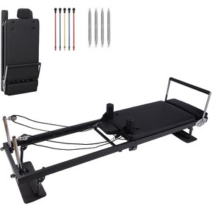 Foldable Pilates Reformer with Jump Board & 8 Color-Coded Springs - Studio-Level Home Gym Machine w/ Storage Bag - 1 of 4