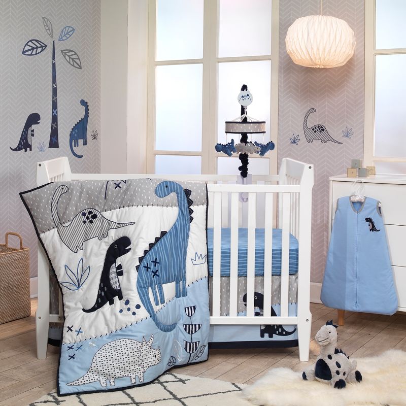 Lambs & Ivy Baby Dino Nursery Blue/Gray Dinosaur and Tree Wall Decals/Stickers, 3 of 4