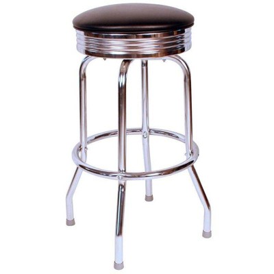 24" Floridian Swivel Counter Height Barstool Black - Richardson Seating