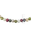 EVERLY JEWELRY | Sterling Silver 8-9mm Multi-Color Cultured Freshwater Pearl Strand Necklace - 18 in - 3 of 3