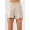 Women's Shiny Leather Short - Grey Lab - 4 of 4